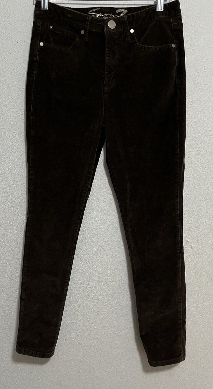 Seven7 Women’s Skinny Stretch Black Solid Denim Jeans Size 8 Regular